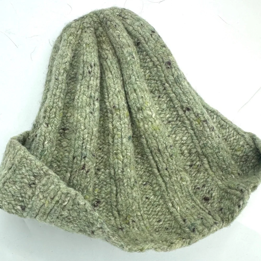 Green Wool Beanie - Picture 2 of 2